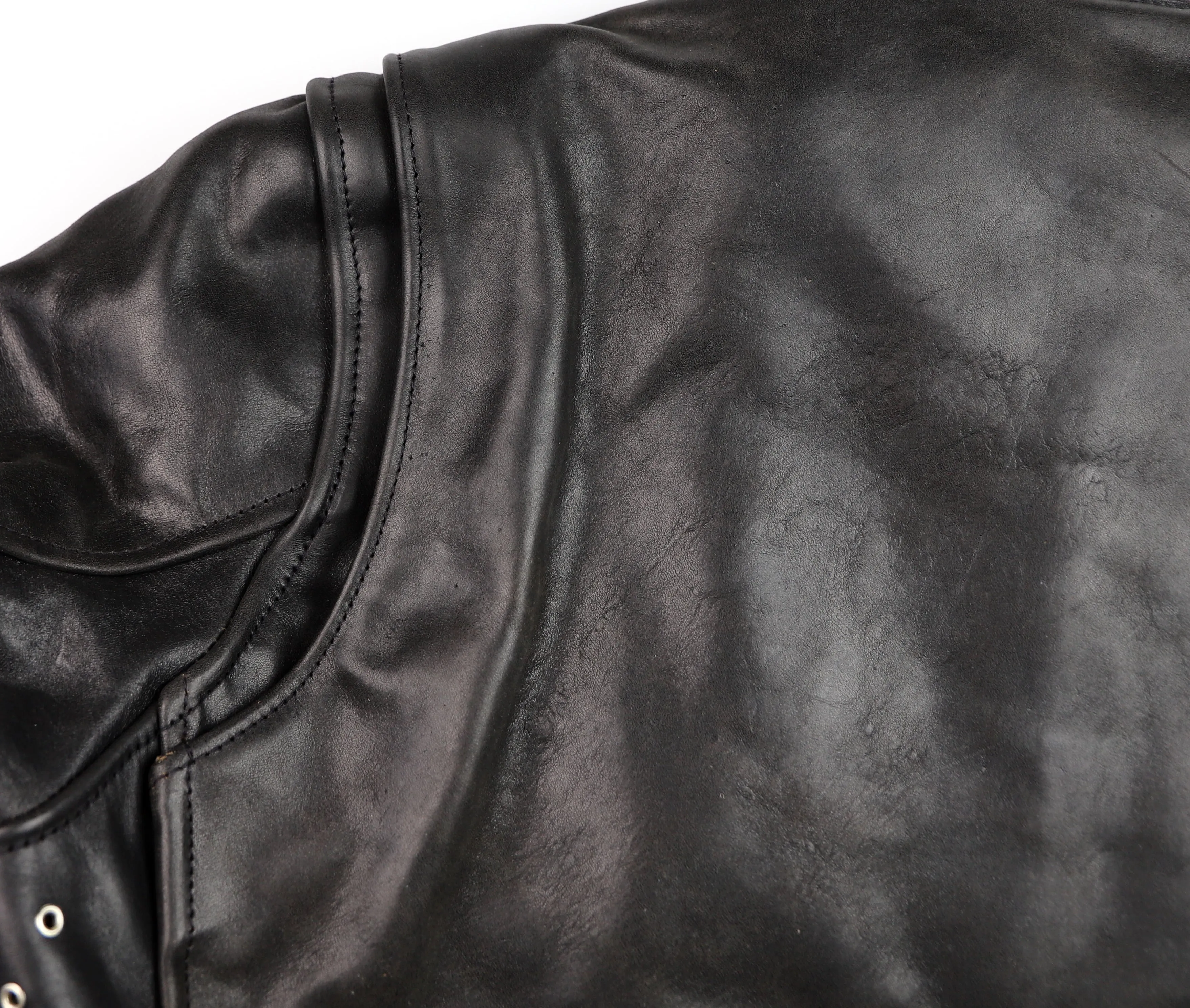 Aero Cafe' Racer, size 42, Tumbled Black CXL Horsehide