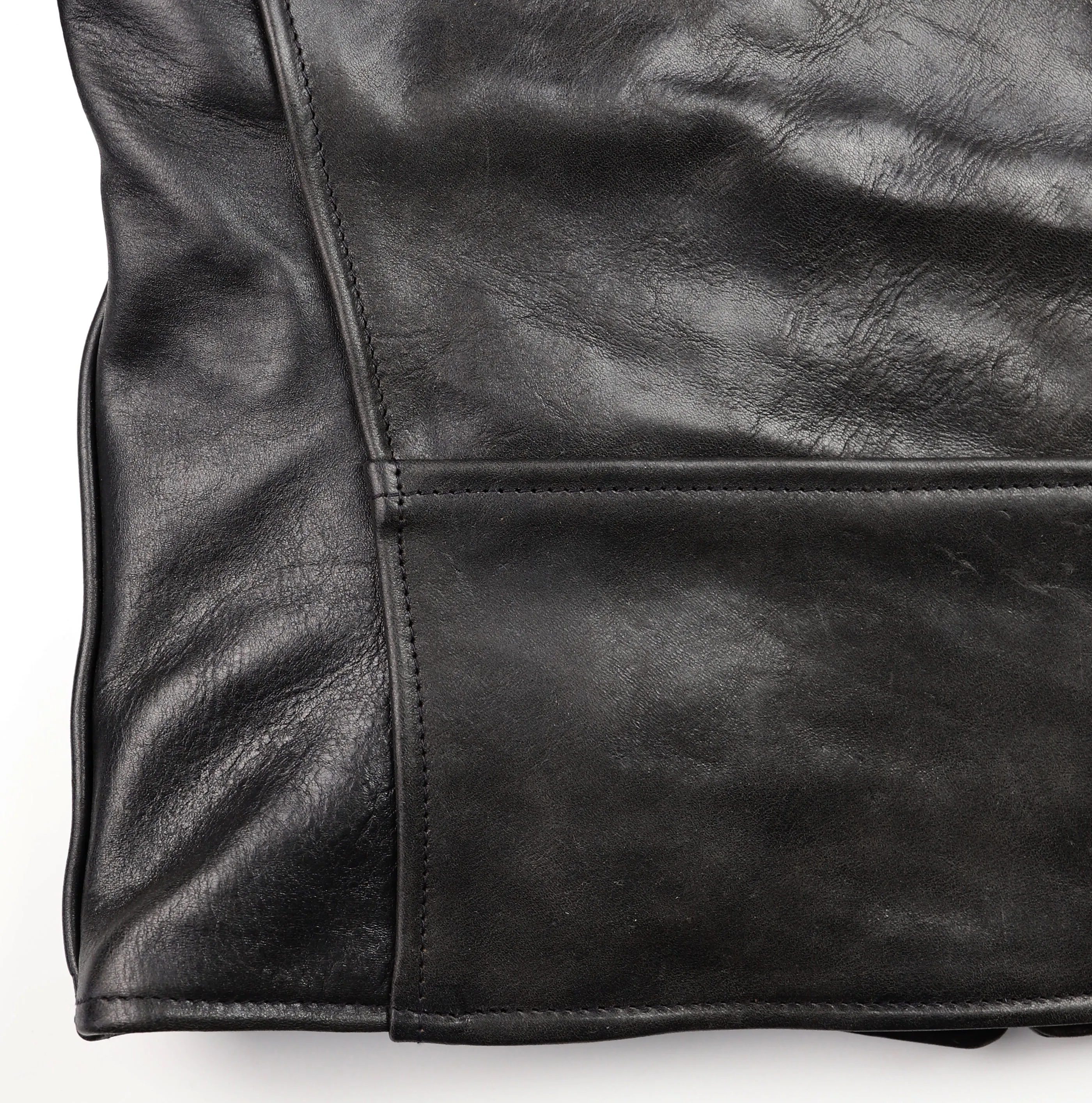 Aero Cafe' Racer, size 42, Tumbled Black CXL Horsehide