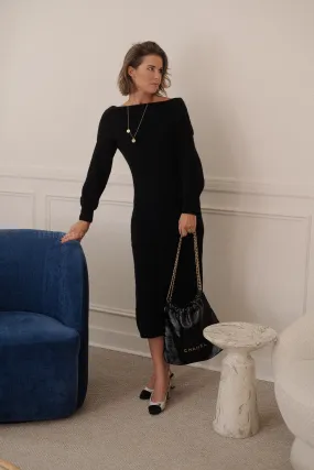 AlphaGZ off shoulder dress black
