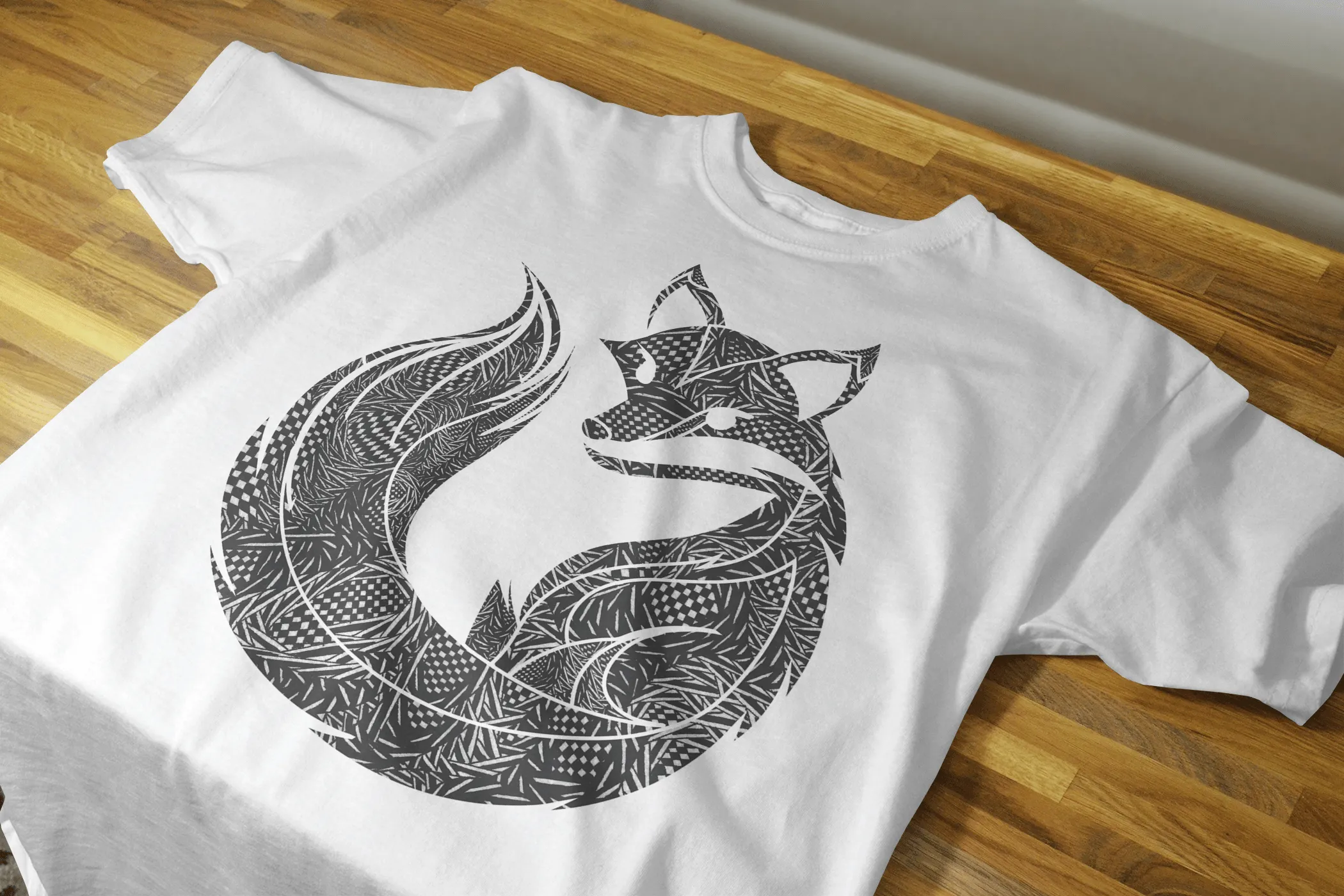 Art Fox Unisex T-Shirt - 100% Cotton Crewneck Half Sleeve