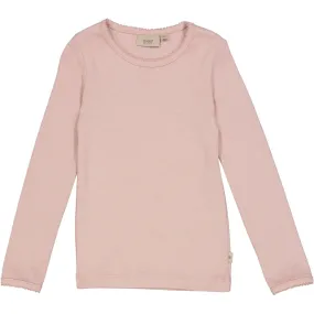 Basic Girl T-Shirt LS - rose powder