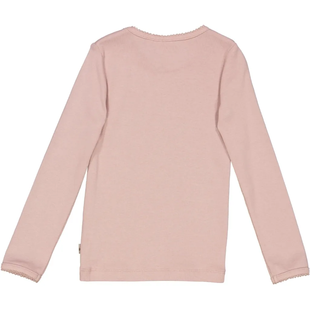 Basic Girl T-Shirt LS - rose powder