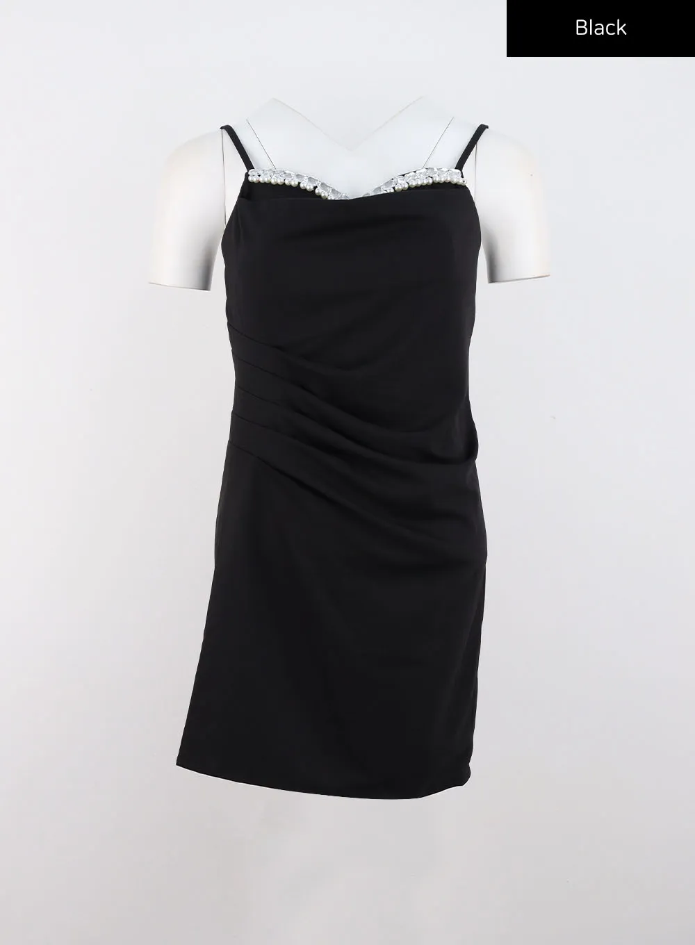 Beaded Mini Strap Dress IO310