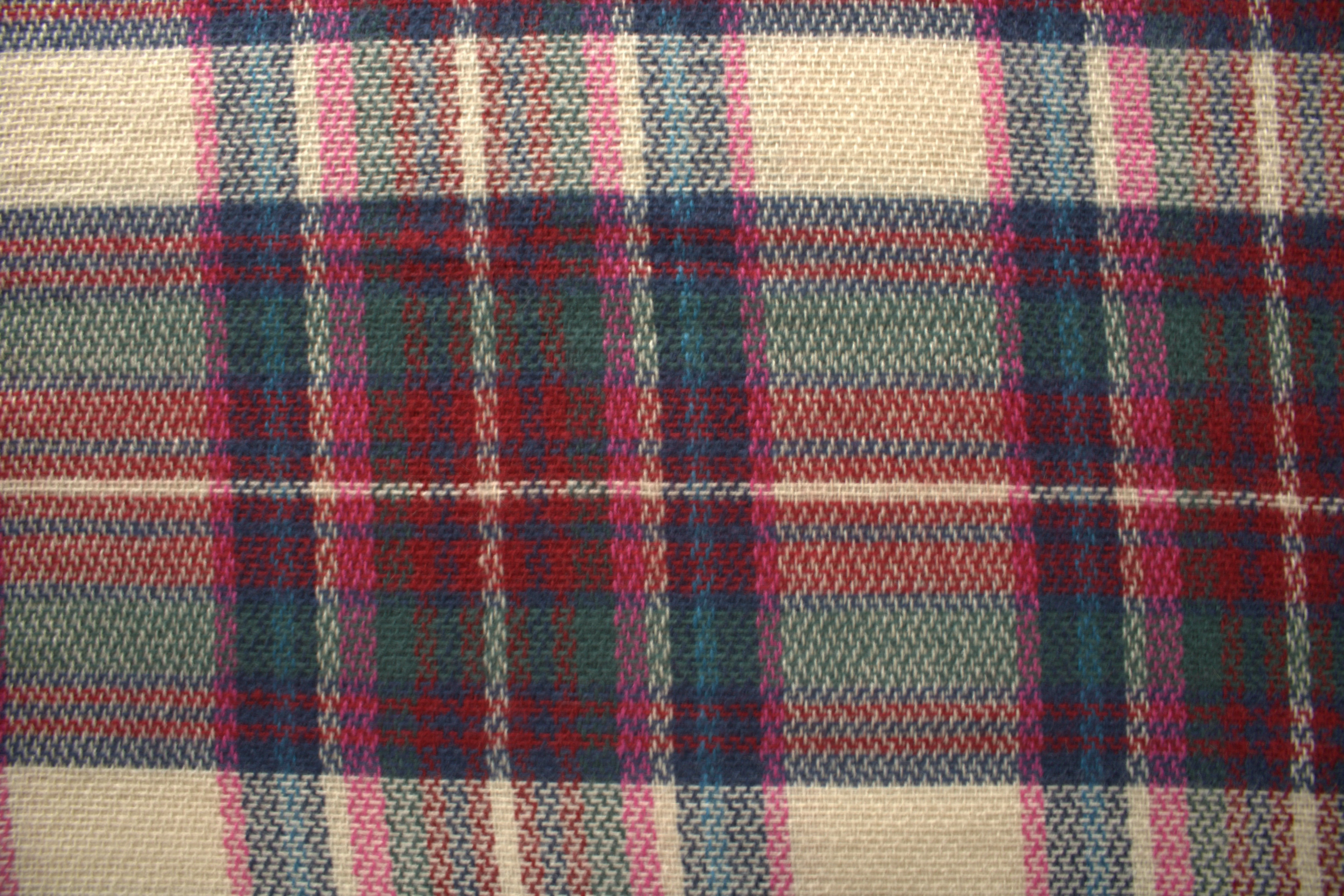 Beige Red and Green Blanket Scarf/ Plaid blanket scarf/ Beige plaid scarf/ Women Scarf/ Gift Shawl