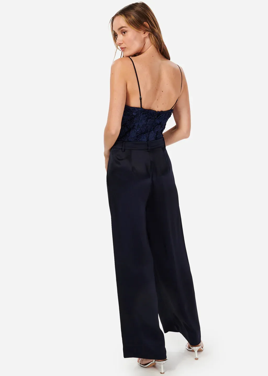 Beleza Lace Bodysuit - Navy