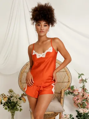 Bella Orange Organic Bamboo Silk Camisole