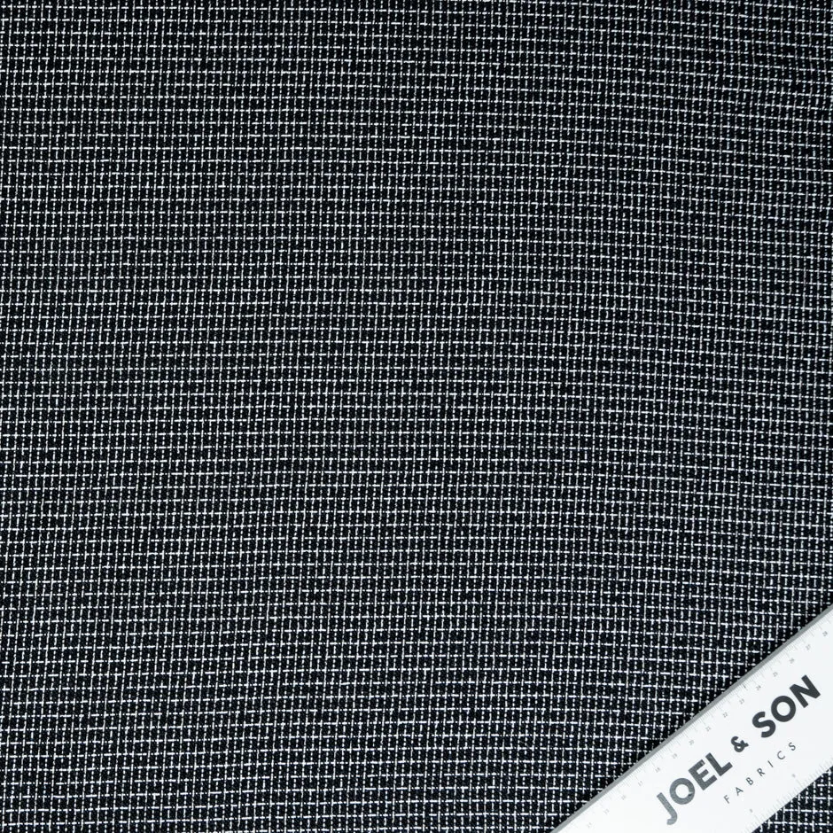 Black & White Checkered Bouclé