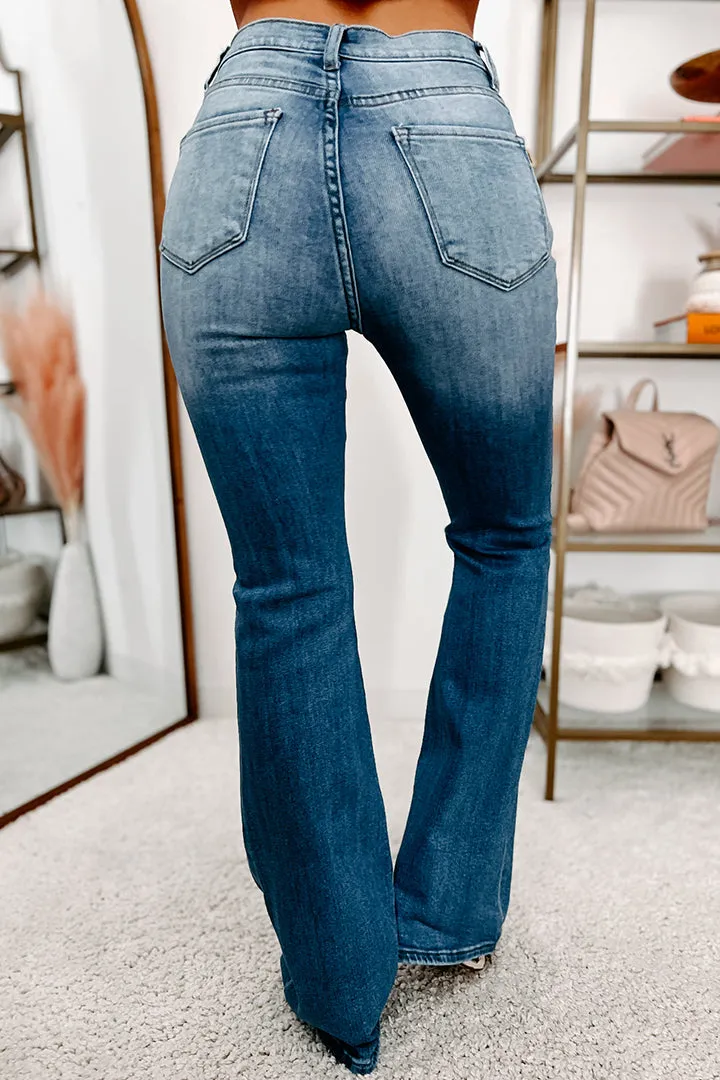 Bridget High Rise Distressed Flare Jeans (Medium)