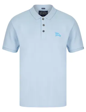 Caddy Signature Cotton Pique Polo Shirt in Kentucky Blue - Tokyo Laundry