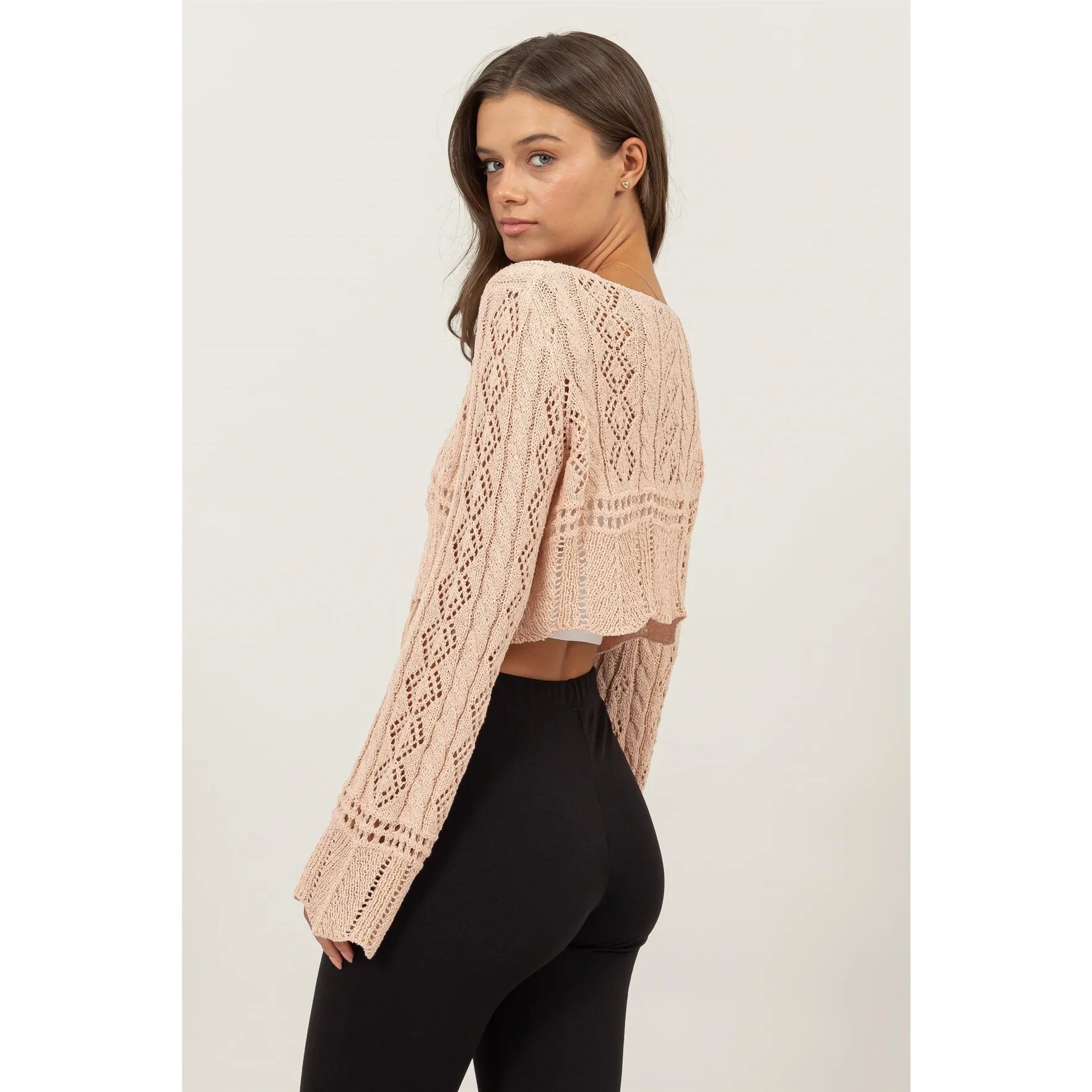 Cardigan Crop Crochet