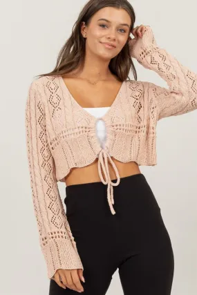 Cardigan Crop Crochet