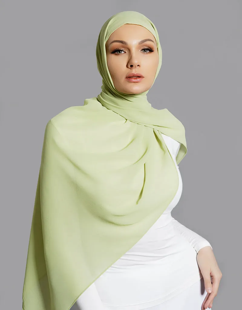 Chiffon Shawl - Shades of Green