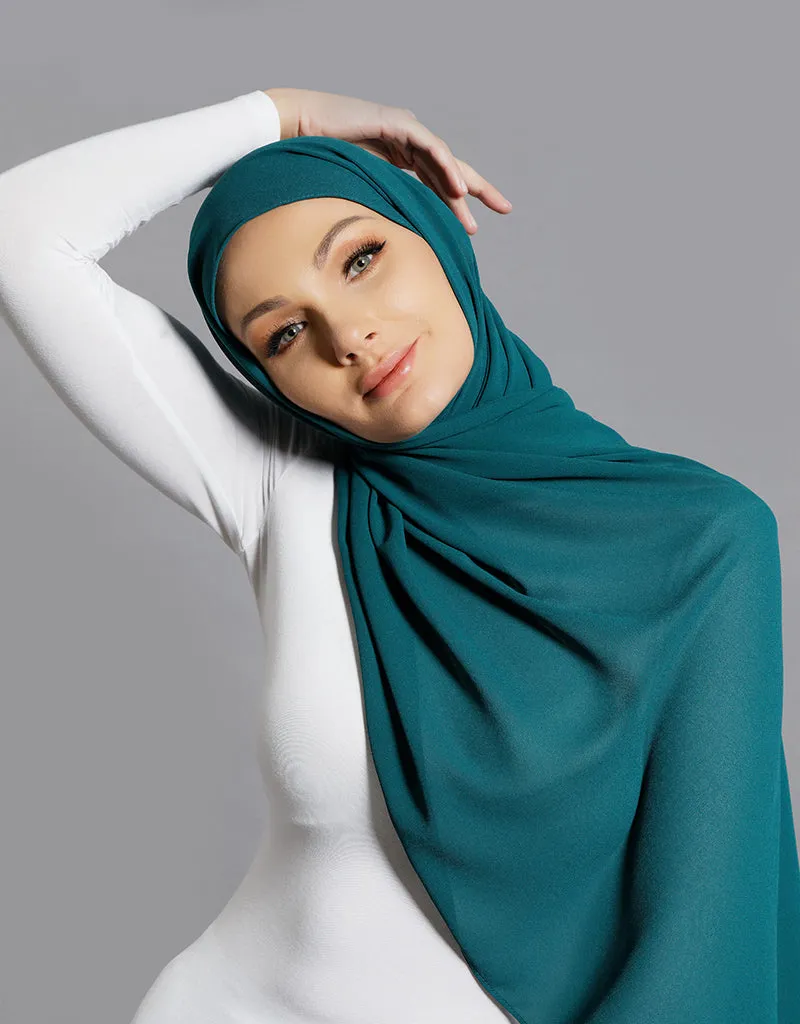Chiffon Shawl - Shades of Green