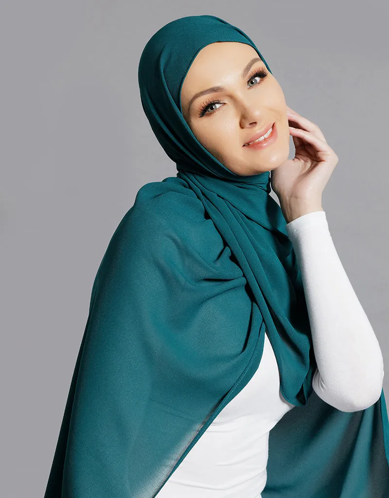 Chiffon Shawl - Shades of Green