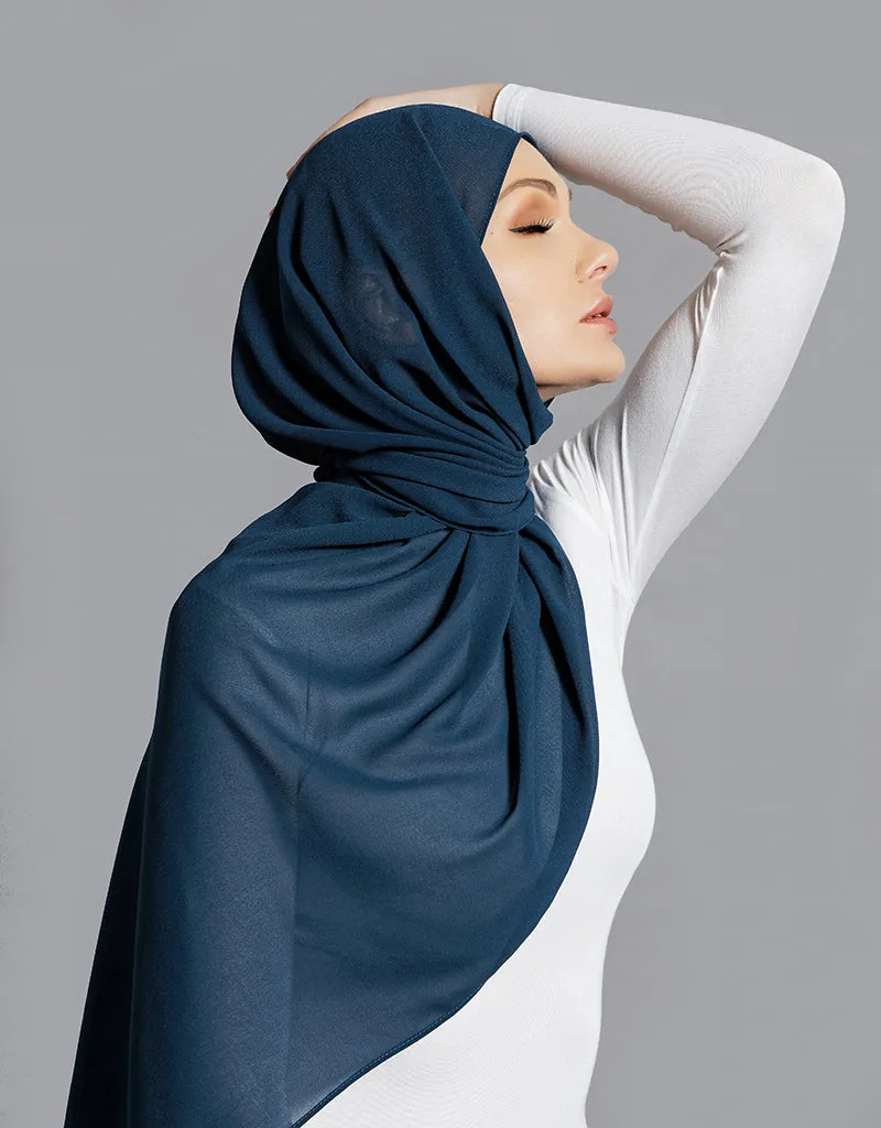 Chiffon Shawl - Shades of Green
