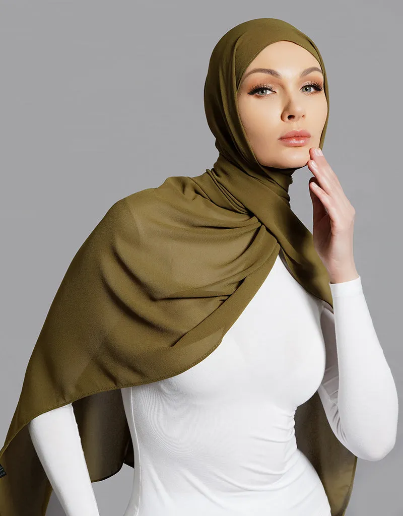 Chiffon Shawl - Shades of Green