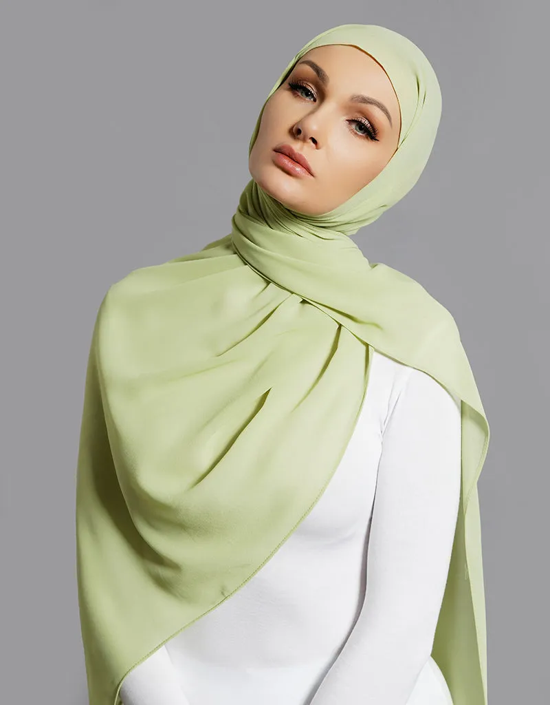 Chiffon Shawl - Shades of Green