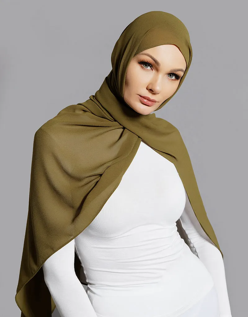 Chiffon Shawl - Shades of Green