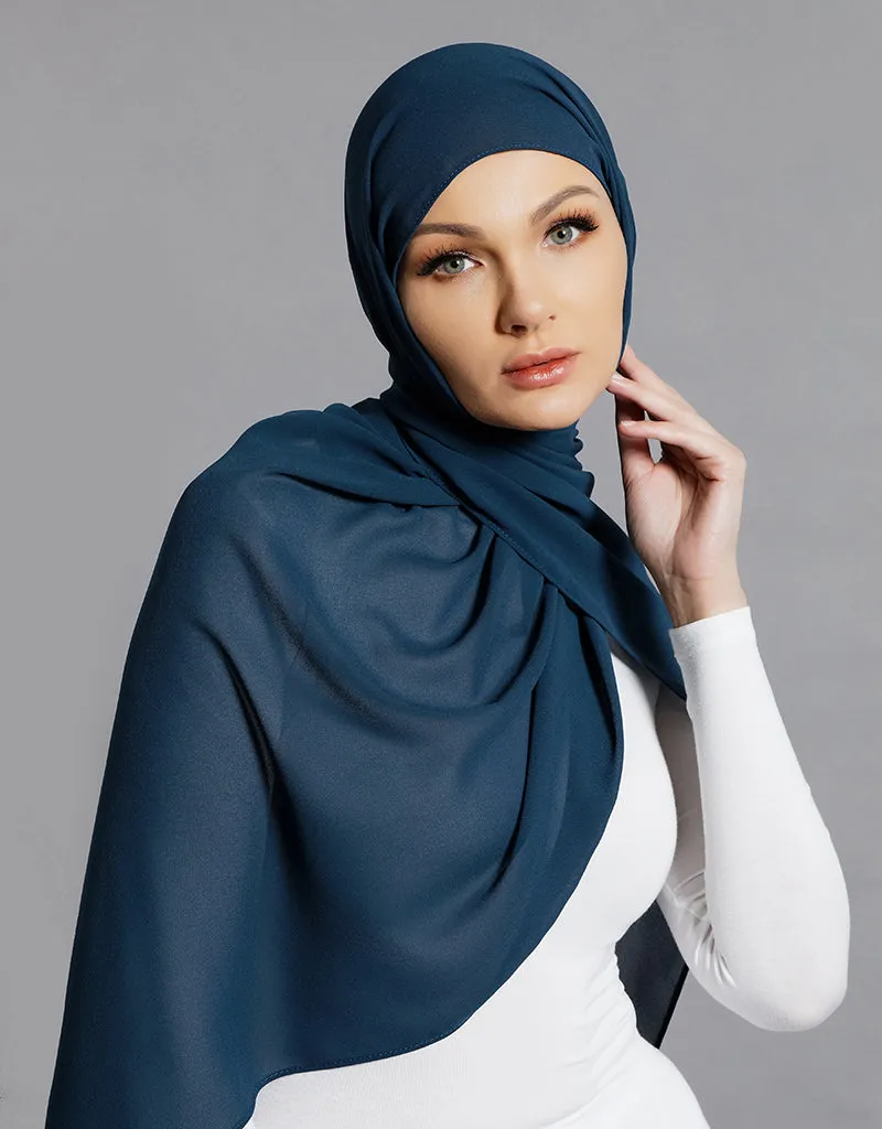 Chiffon Shawl - Shades of Green