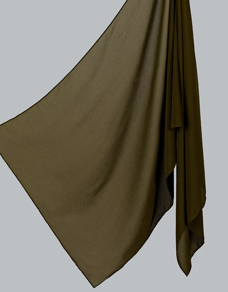 Chiffon Shawl - Shades of Green