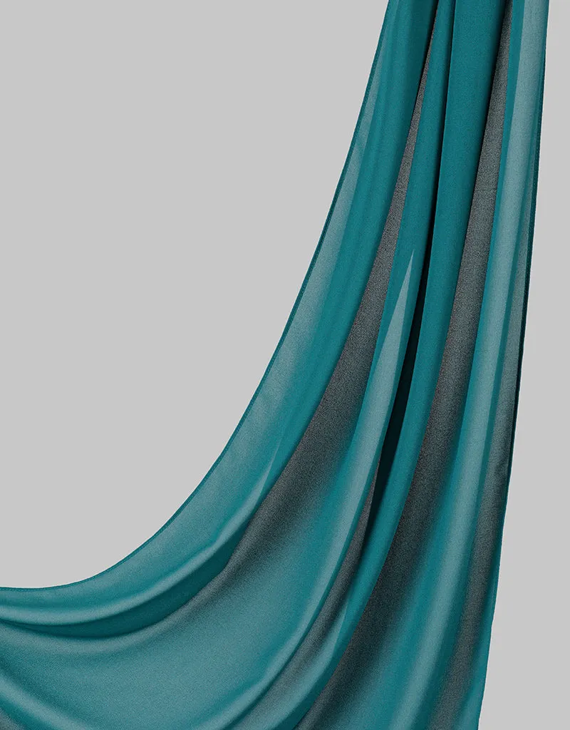 Chiffon Shawl - Shades of Green