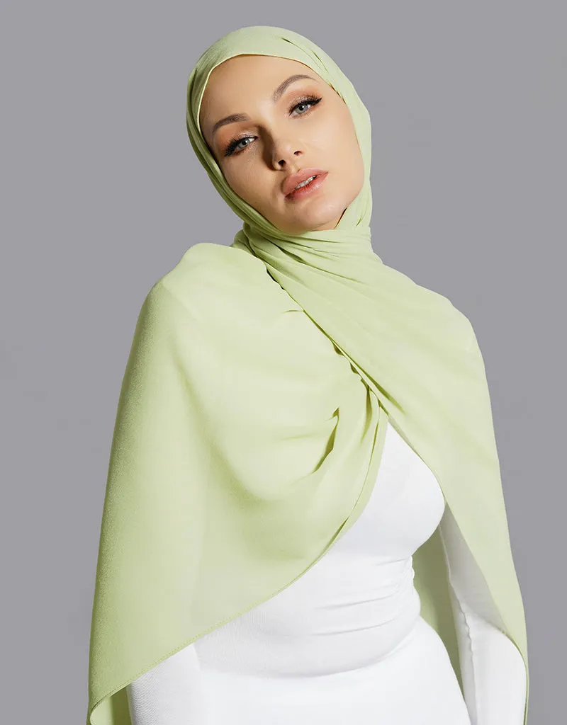Chiffon Shawl - Shades of Green