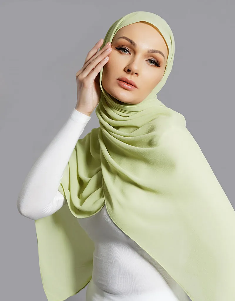 Chiffon Shawl - Shades of Green