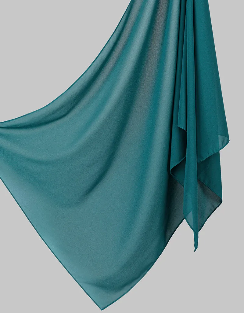 Chiffon Shawl - Shades of Green