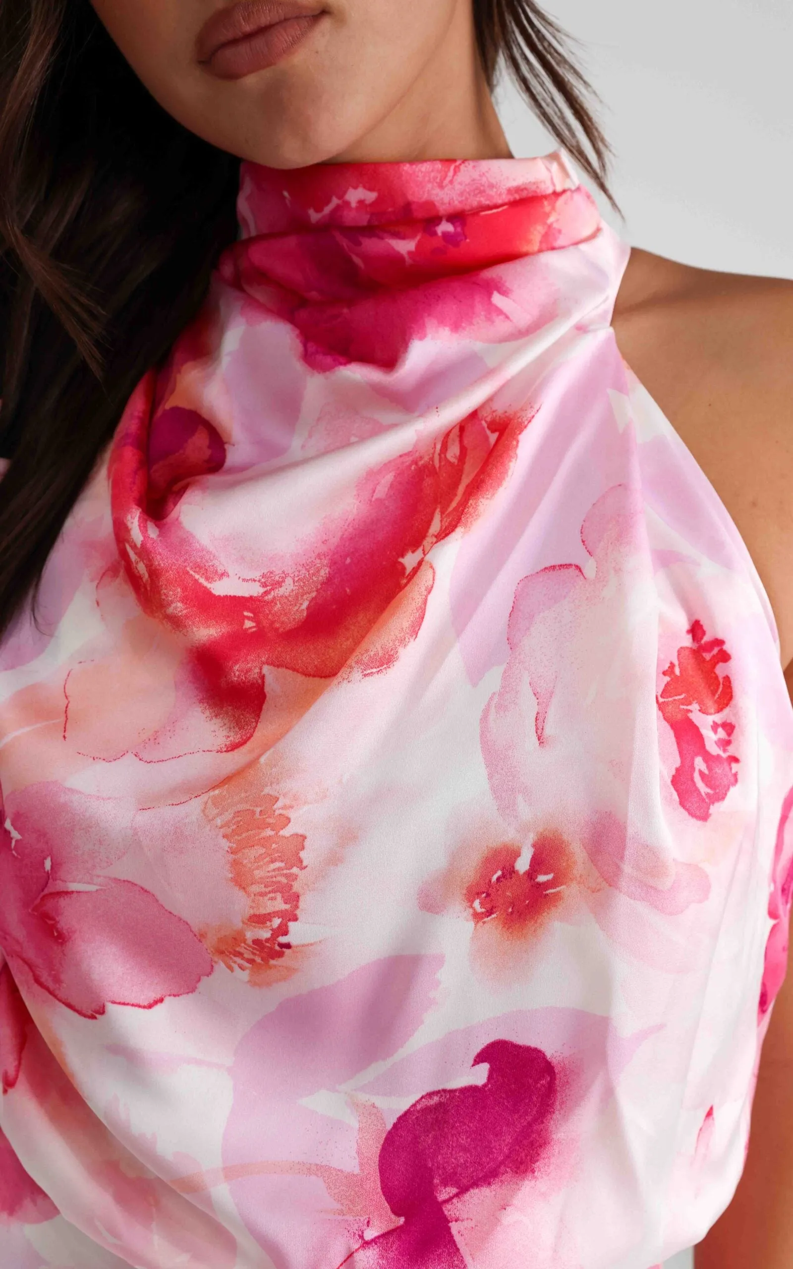 Cobero Maxi Dress - Pink Floral