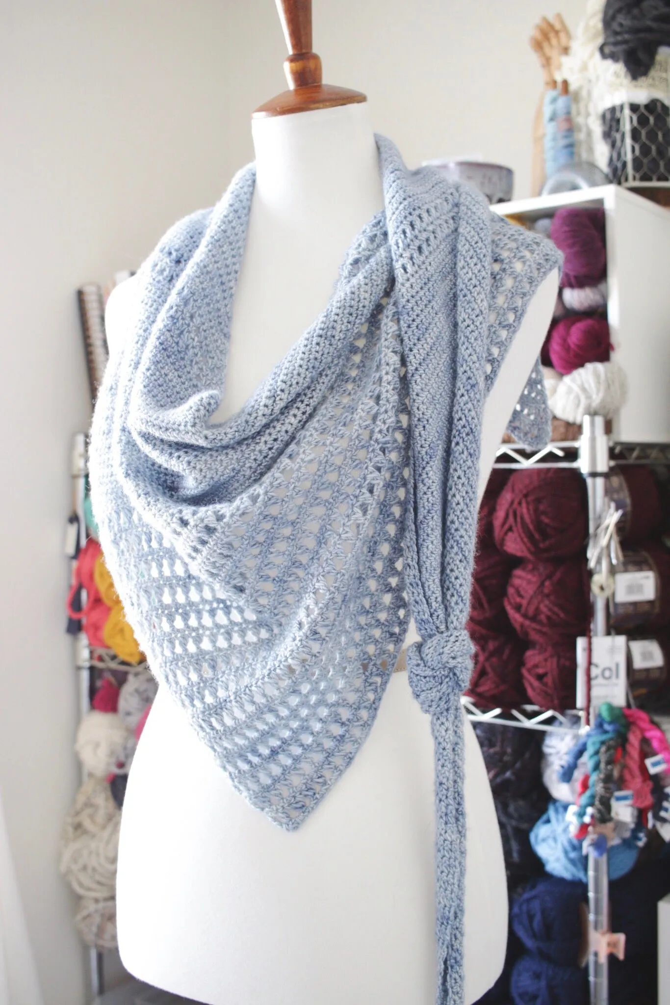 Coles River Kerchief // Crochet PDF Pattern