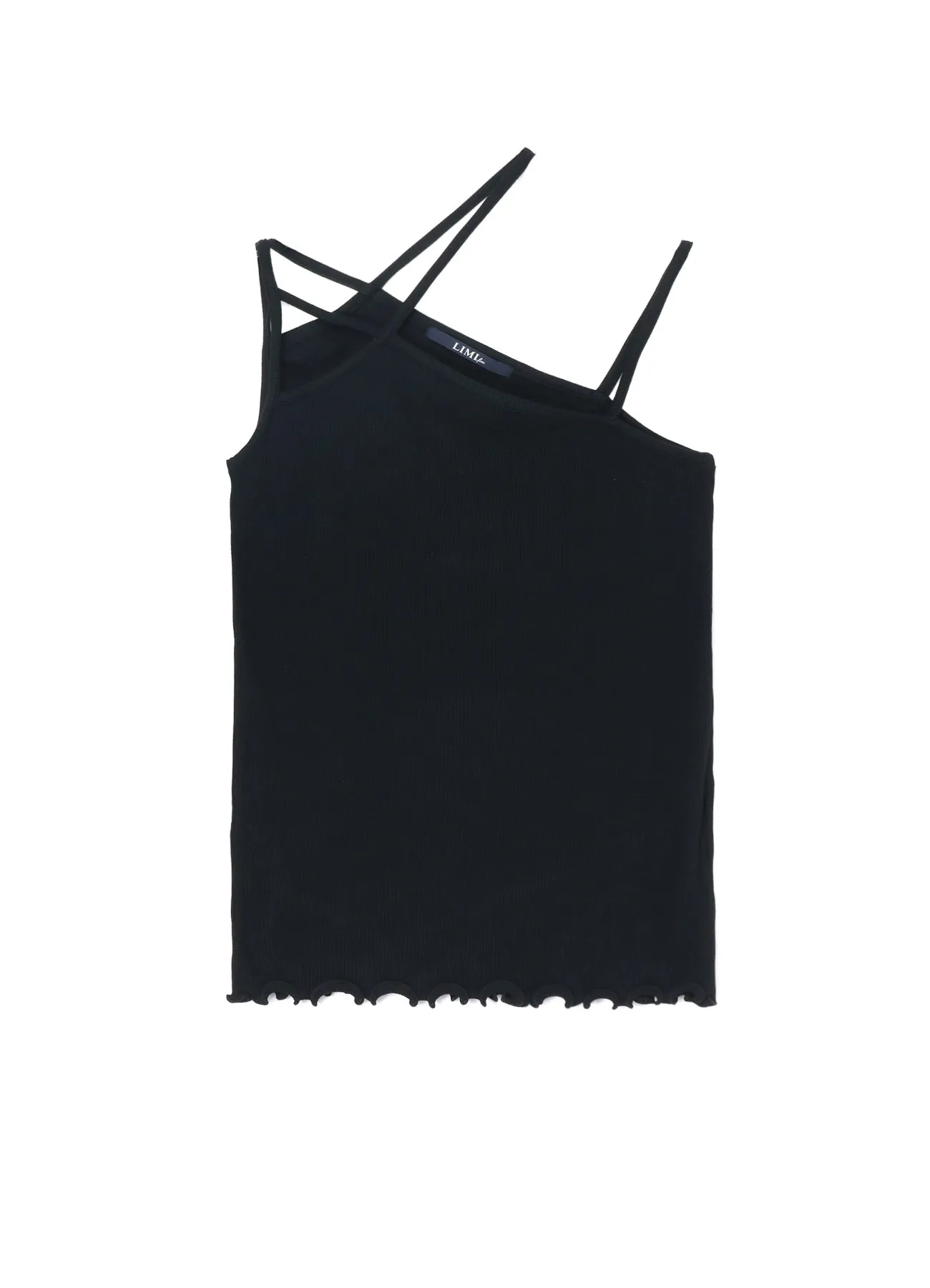 COTTON RAYON RIB SHOULDER STRING CAMISOLE