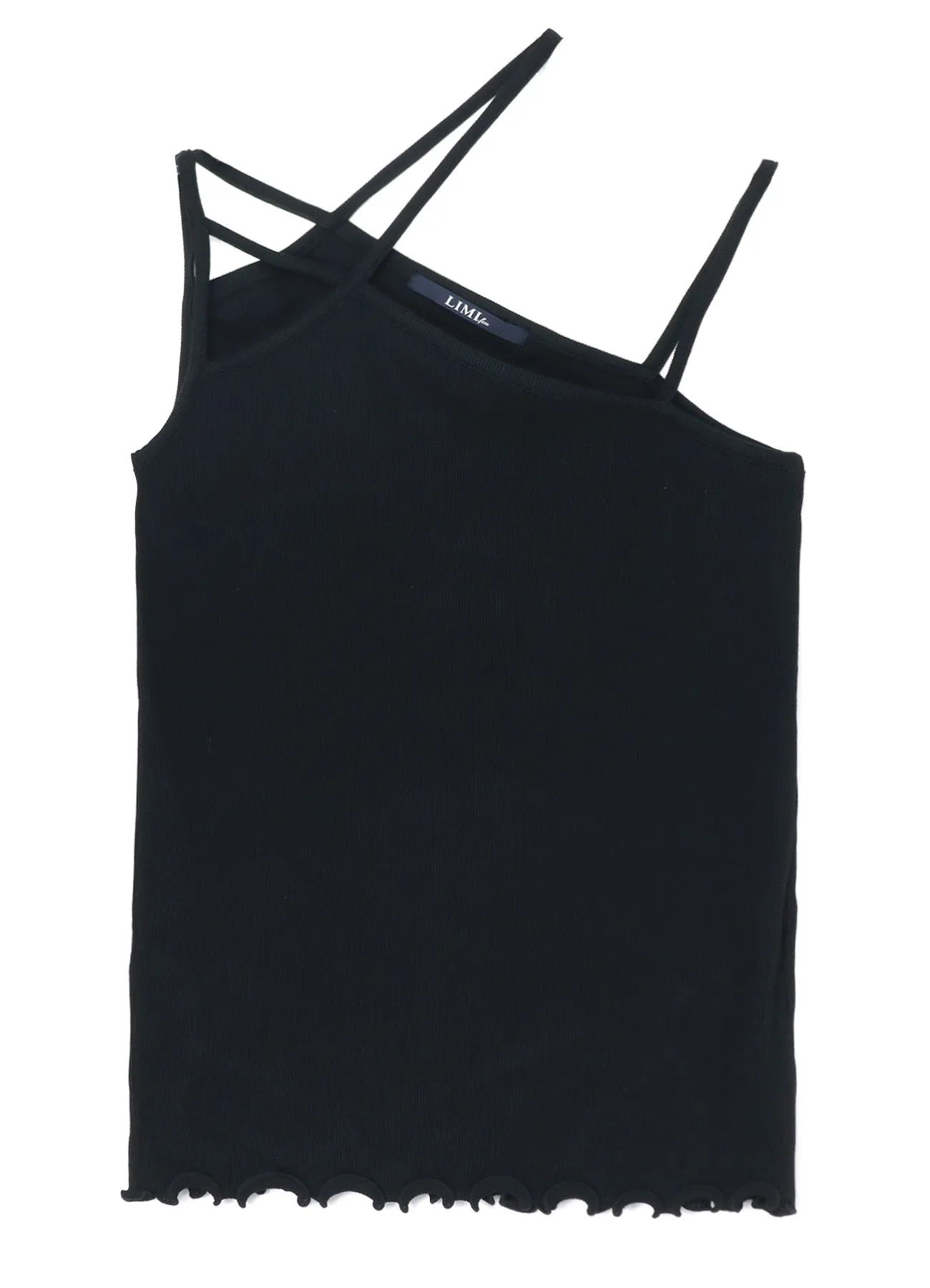 COTTON RAYON RIB SHOULDER STRING CAMISOLE