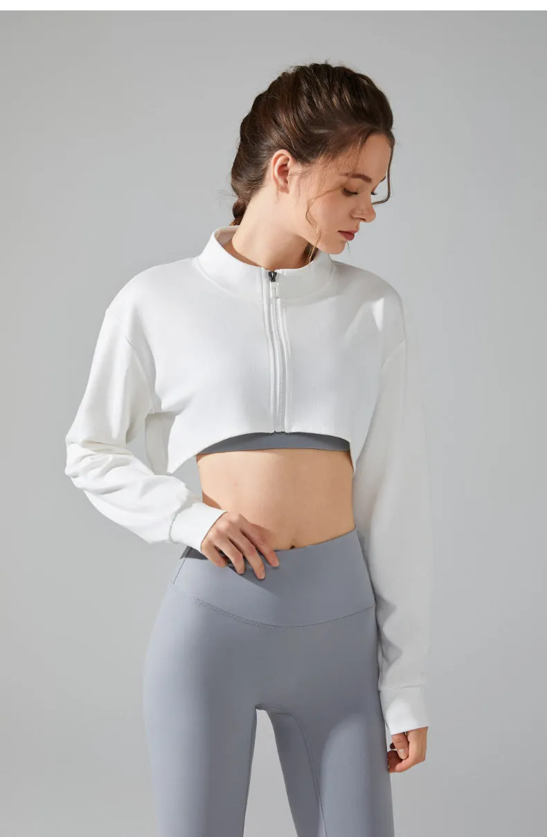 Cropped First-Class 1/4 MOTO Jacket