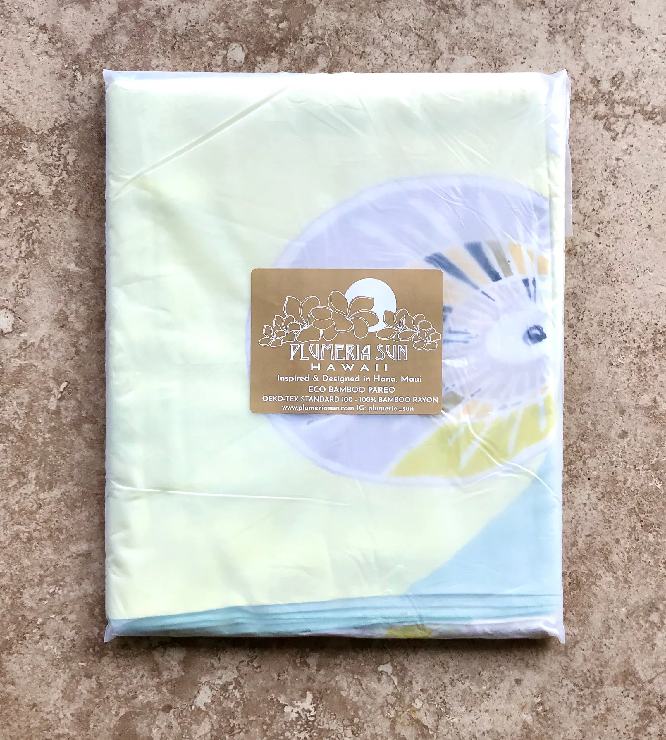 ECO BAMBOO PAREO - OPIHI Retro Mint - PLUS SIZE