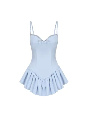 Elena Jumpsuit (Pale Aqua Marine) (Final Sale)