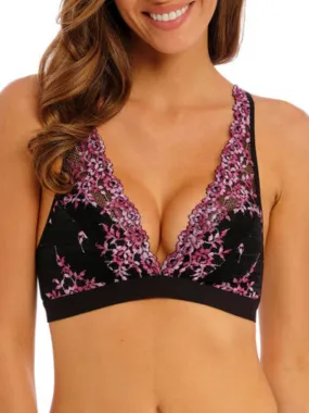 Embrace Lace Soft Cup Bra - Black/ Berry Multi