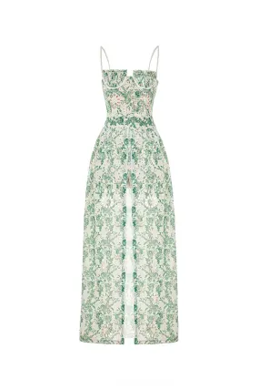 Embroidered Cotton Maxi Set