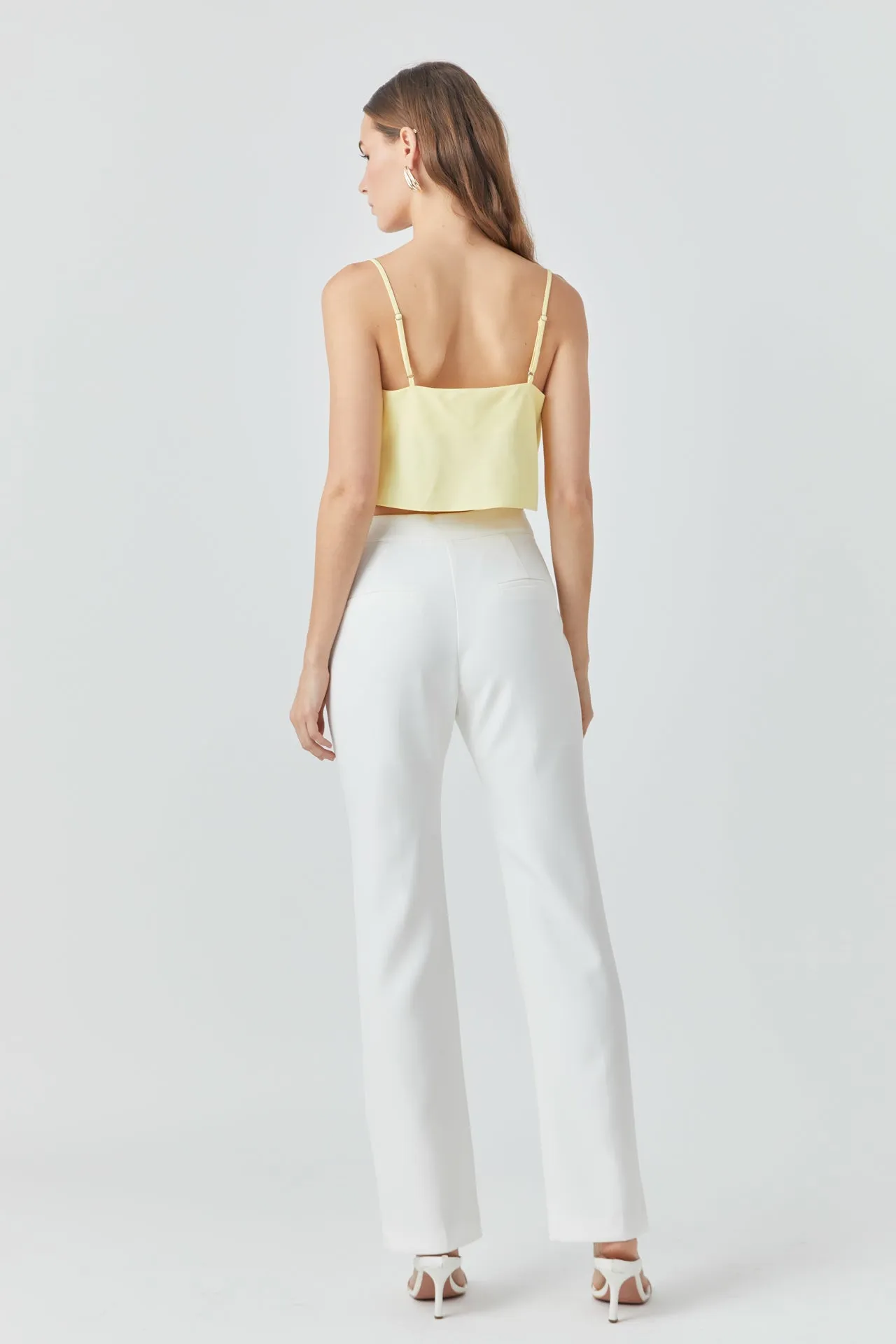 Endless Rose - Cowl Neck Cropped Cami