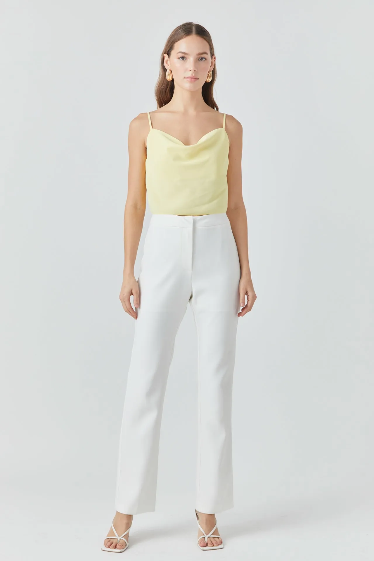 Endless Rose - Cowl Neck Cropped Cami