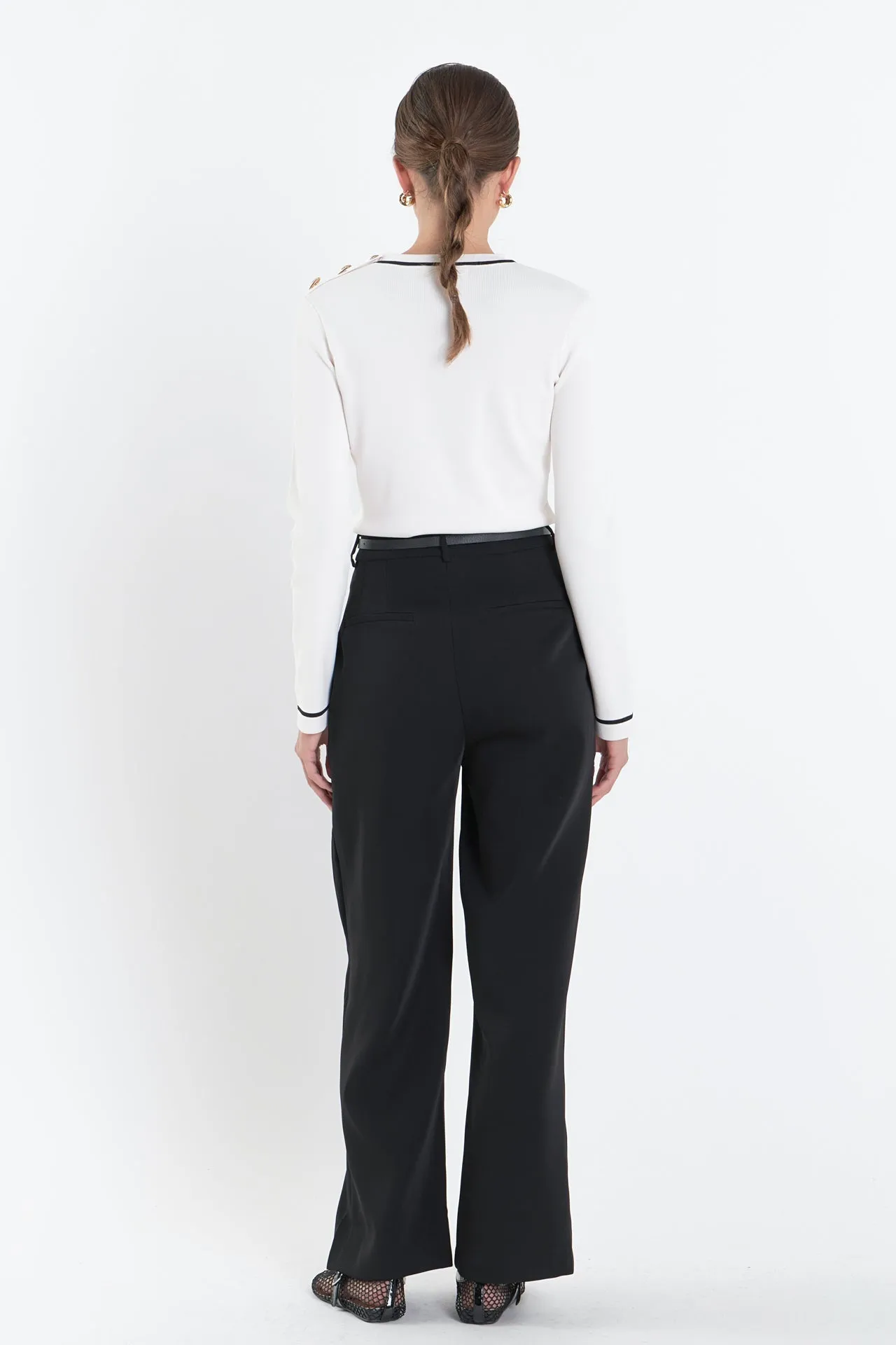 English Factory - Striped Knit Top