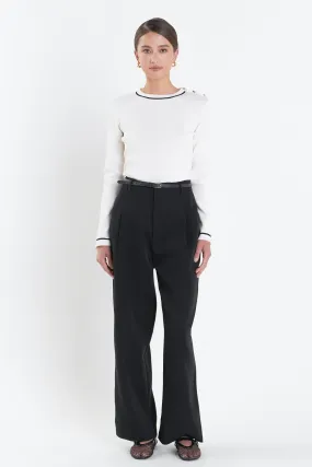 English Factory - Striped Knit Top