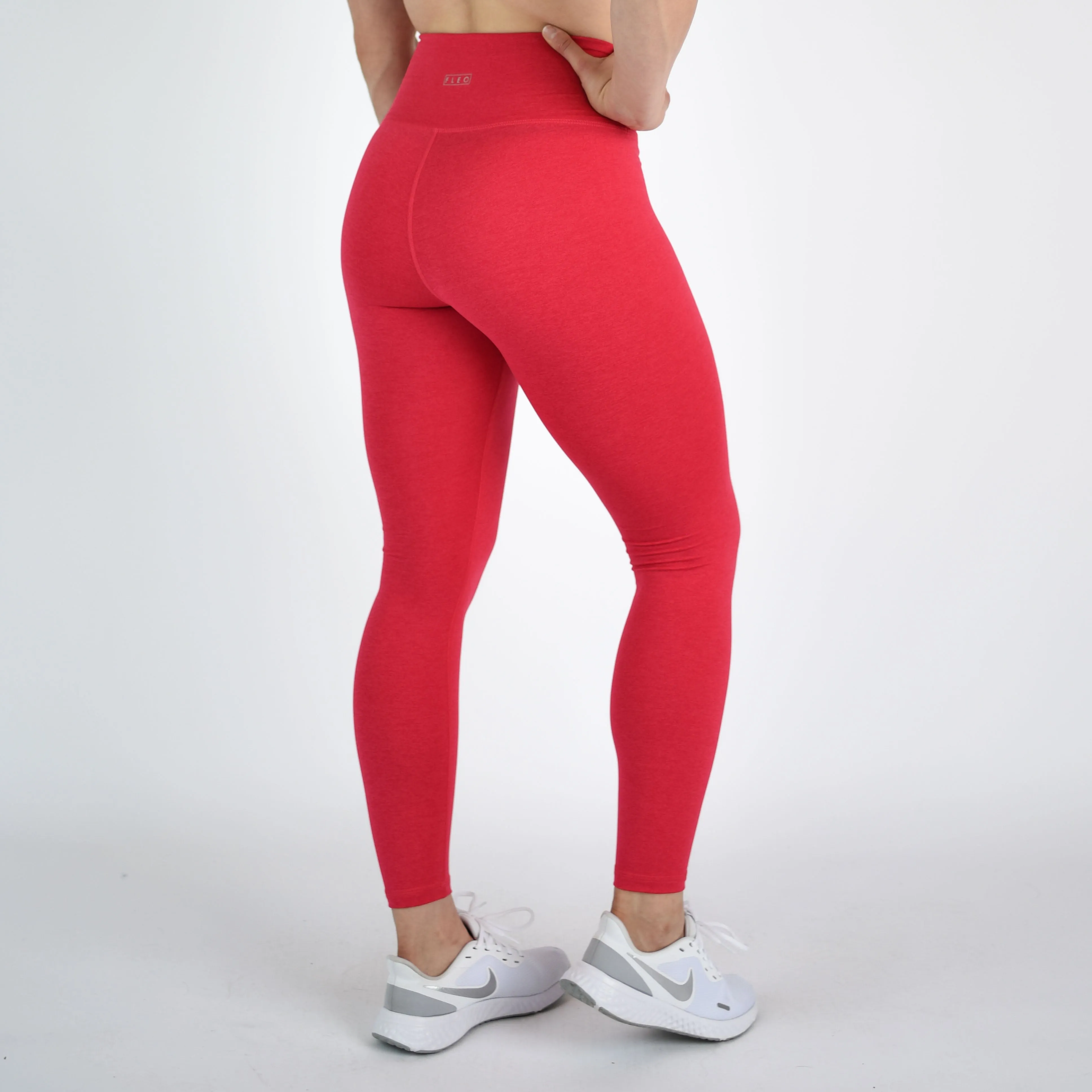 FLEO Heather Virtual Pink Super High Leggings