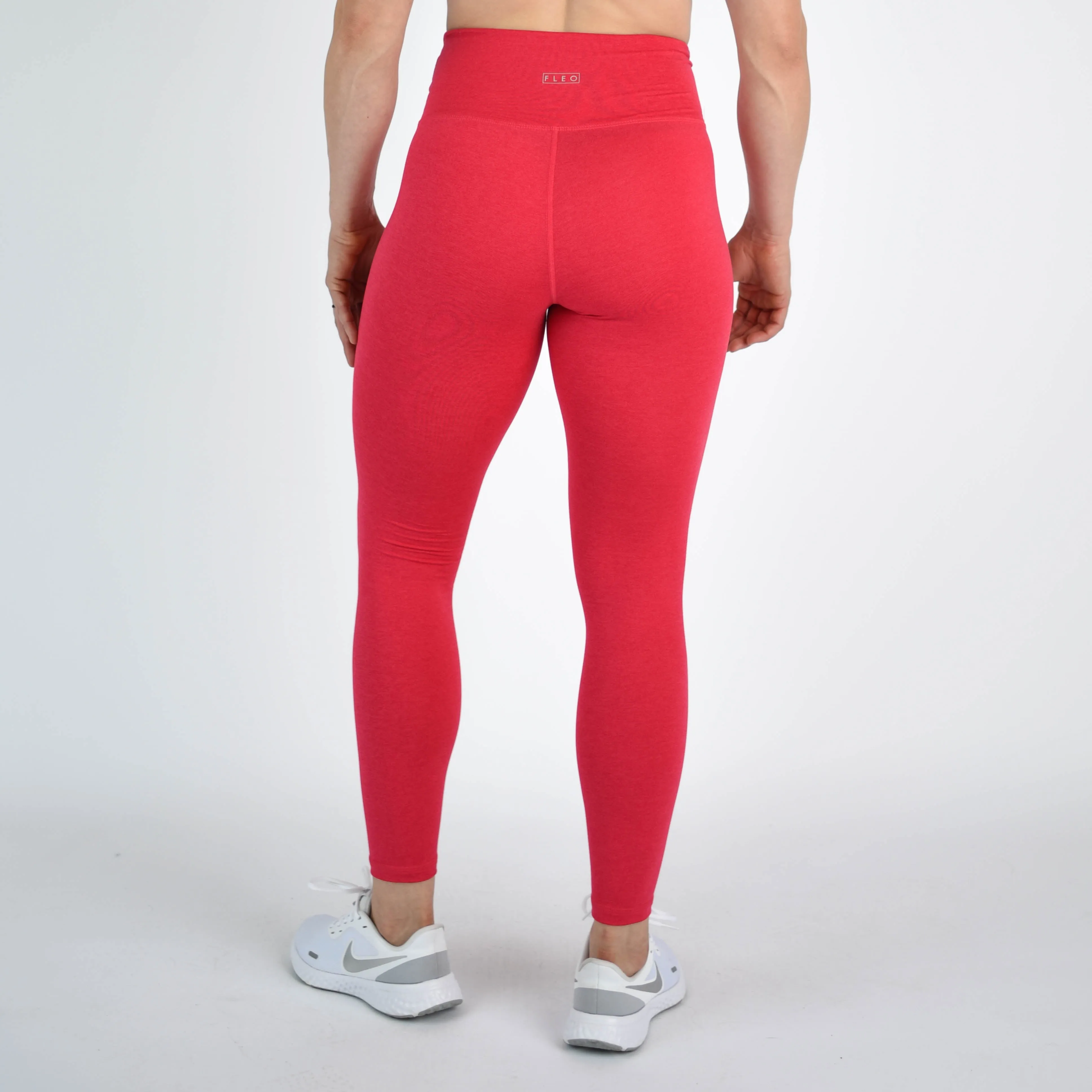 FLEO Heather Virtual Pink Super High Leggings