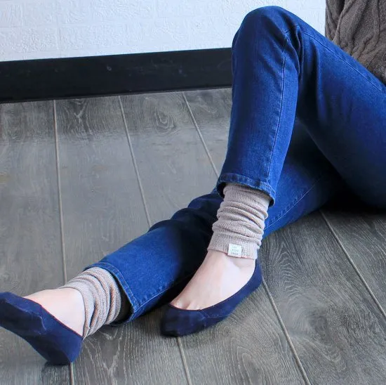 Foot Wrapping / Stretchy Knit Leg Warmers Cotton Rayon Silk