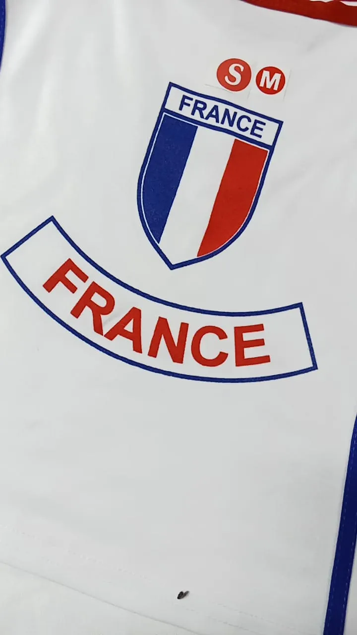 France Euro World Cup Girls Stretch Strappy Camisole
