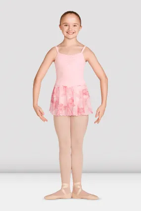 Girls Jasmine Print Camisole Skirted Leotard