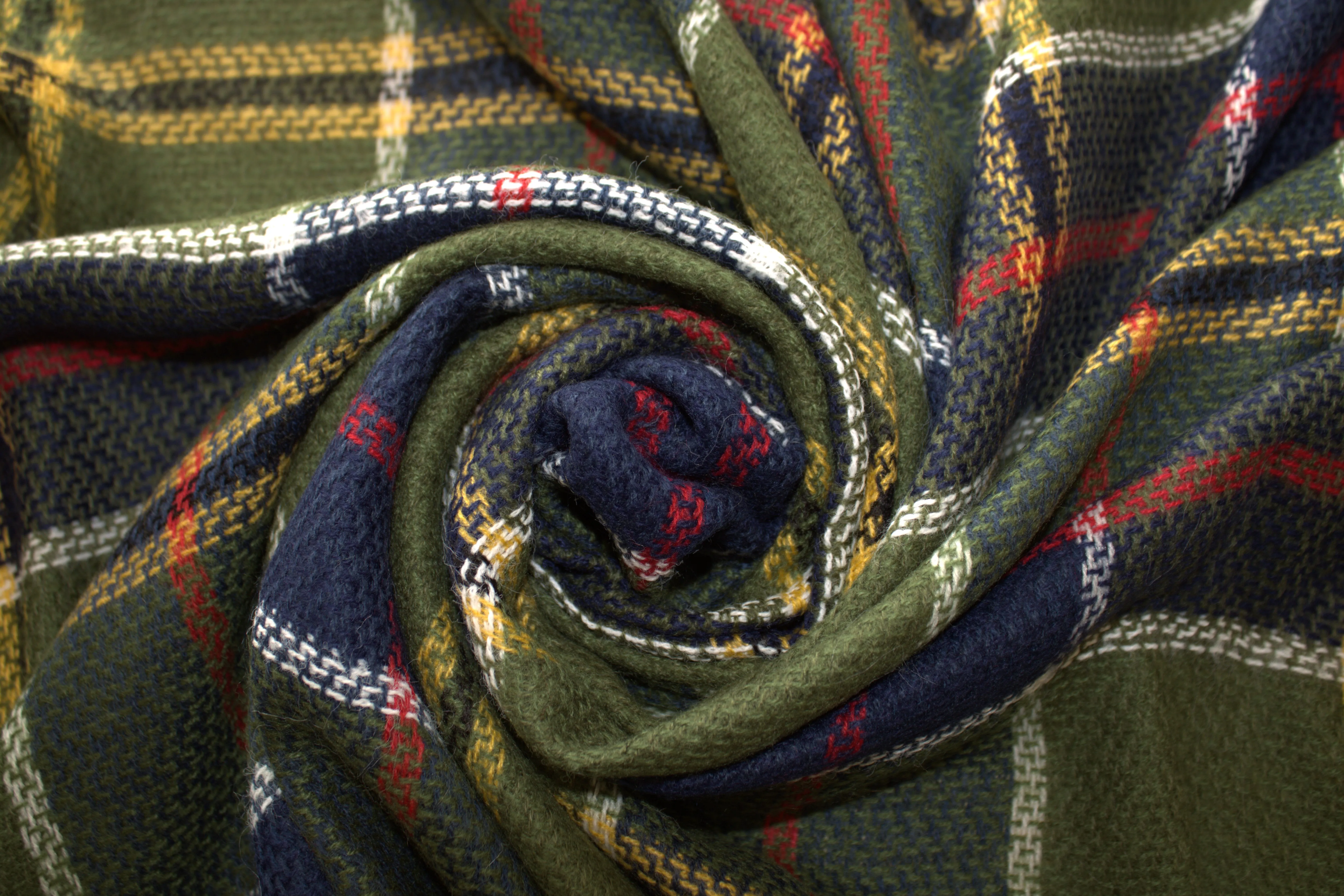 Green, Blue and Red Plaid Blanket Scarf/  Tartan Plaid Scarf/  Oversized Scarf/ Plaid Shawl/Plaid Women's Blanket Scarf/ Women Scarf/ Gifts for Her/ Women Shawl/ Bridesmaid Scarf/ Fall Scarf