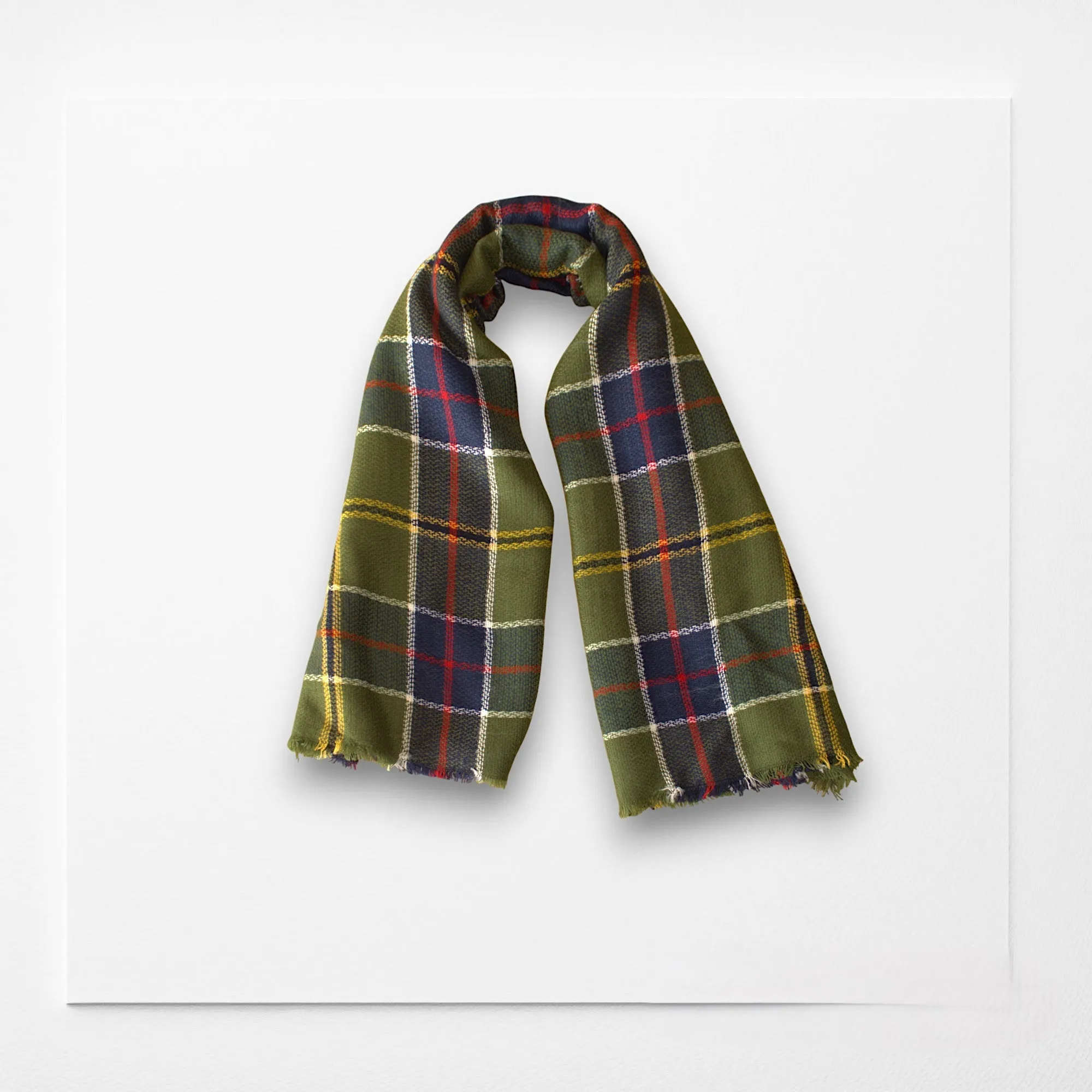 Green, Blue and Red Plaid Blanket Scarf/  Tartan Plaid Scarf/  Oversized Scarf/ Plaid Shawl/Plaid Women's Blanket Scarf/ Women Scarf/ Gifts for Her/ Women Shawl/ Bridesmaid Scarf/ Fall Scarf