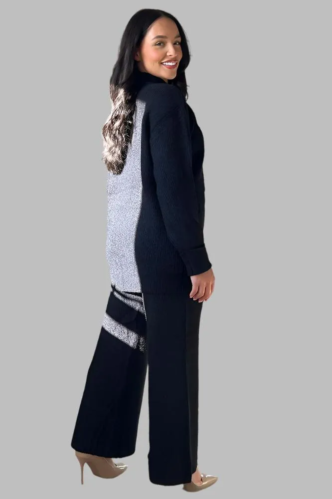 High Neck Thick Soft Knit Set