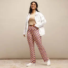 High-Rise Flared Leggings Pink Candy